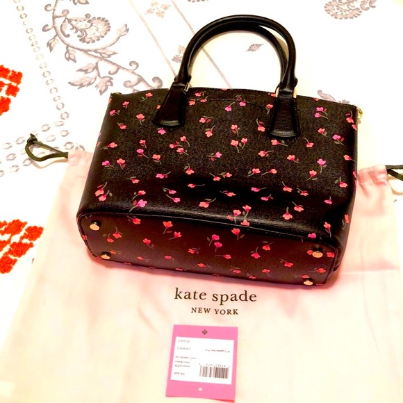Kate Spade Sylvia floral black handbag - Picture 5 of 9